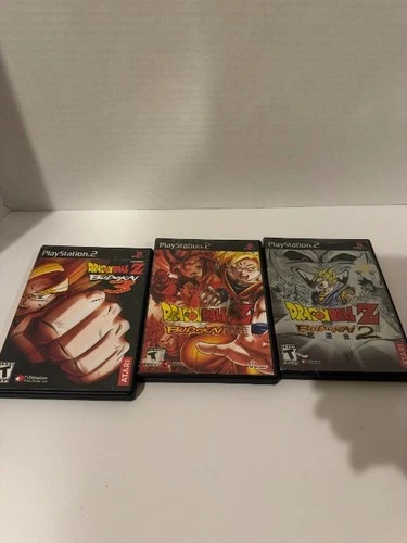 Dragon Ball Z PS2 Game Lot – Budokai 3, Budokai 2, Budokai –PlayStation 2 Bundle