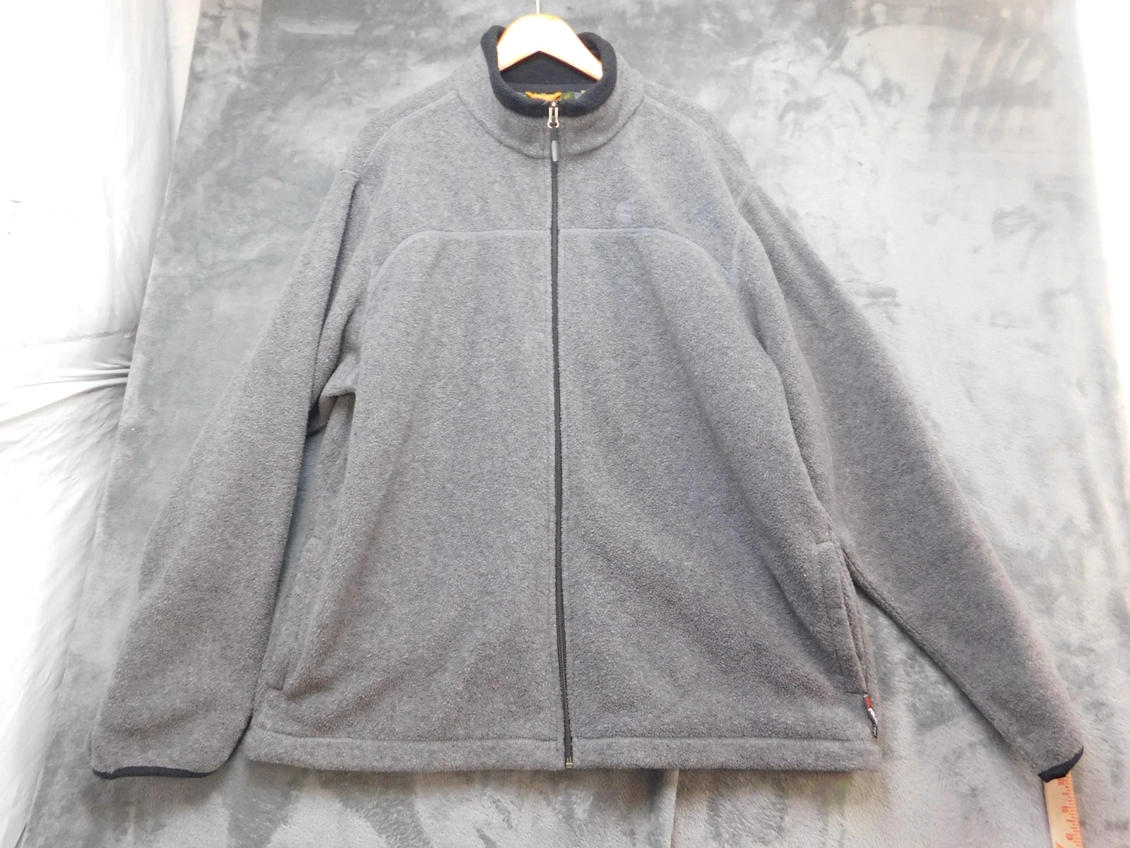Timberland Jacket Mens 2XL Gray Fleece Full Zip Polartec Outdoors Cozy