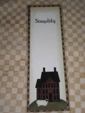 PRIMITIVE SIMPLIFY SALT BOX HOUSE LAMINATED BOOKMARK plp3
