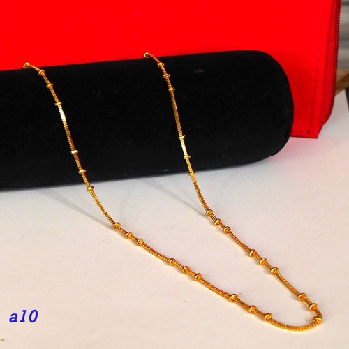 22k Gold Plated 2mm fine Figaro Chain 