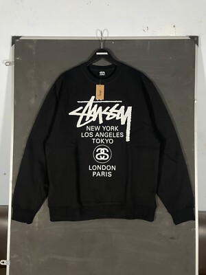 Stussy World Tour Crewneck - Large Original | eBay Stussy World Tour Crewneck - Large Original | eBay