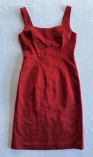 Tommy Hilfiger Women’s Red Silk Sheath Shift Dress Size 0
