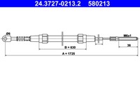 Handbremsseil BMW T. E30 82-94 Le/Pr