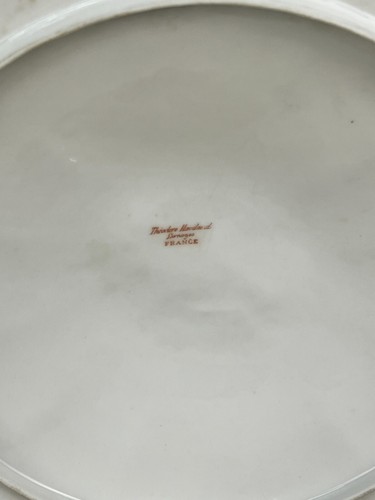 Theodore Haviland SCHLEIGER 341A Round Covered Serving Bowl Pink Flowers c. 1895 - Picture 11 of 14