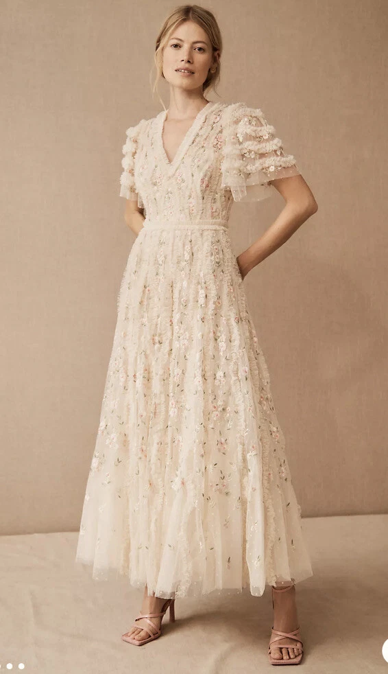 Lace clearance embroidered dress