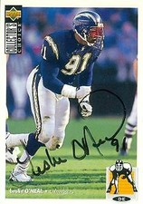 Leslie O'Neal autographed Football Card San Diego Chargers 1994 Upper Deck #180