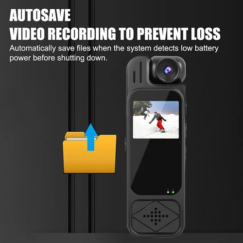 20 Hour 1080P Camcorder Mini Police Body Camera HD 180° Video DVR IR Night Cam - Picture 9 of 23