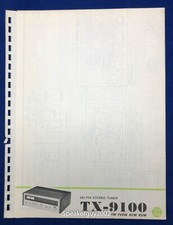 Sintonizzatore stereo FM originale Pioneer TX-9100 / AM schema pieghevole