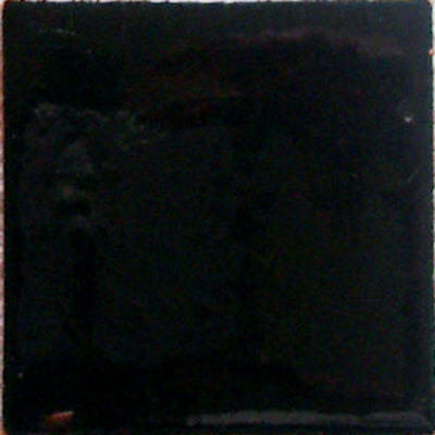 S#011) MEXICAN 4X4 TILES CERAMIC HAND MADE SPANISH STYLE BLACK COLOR