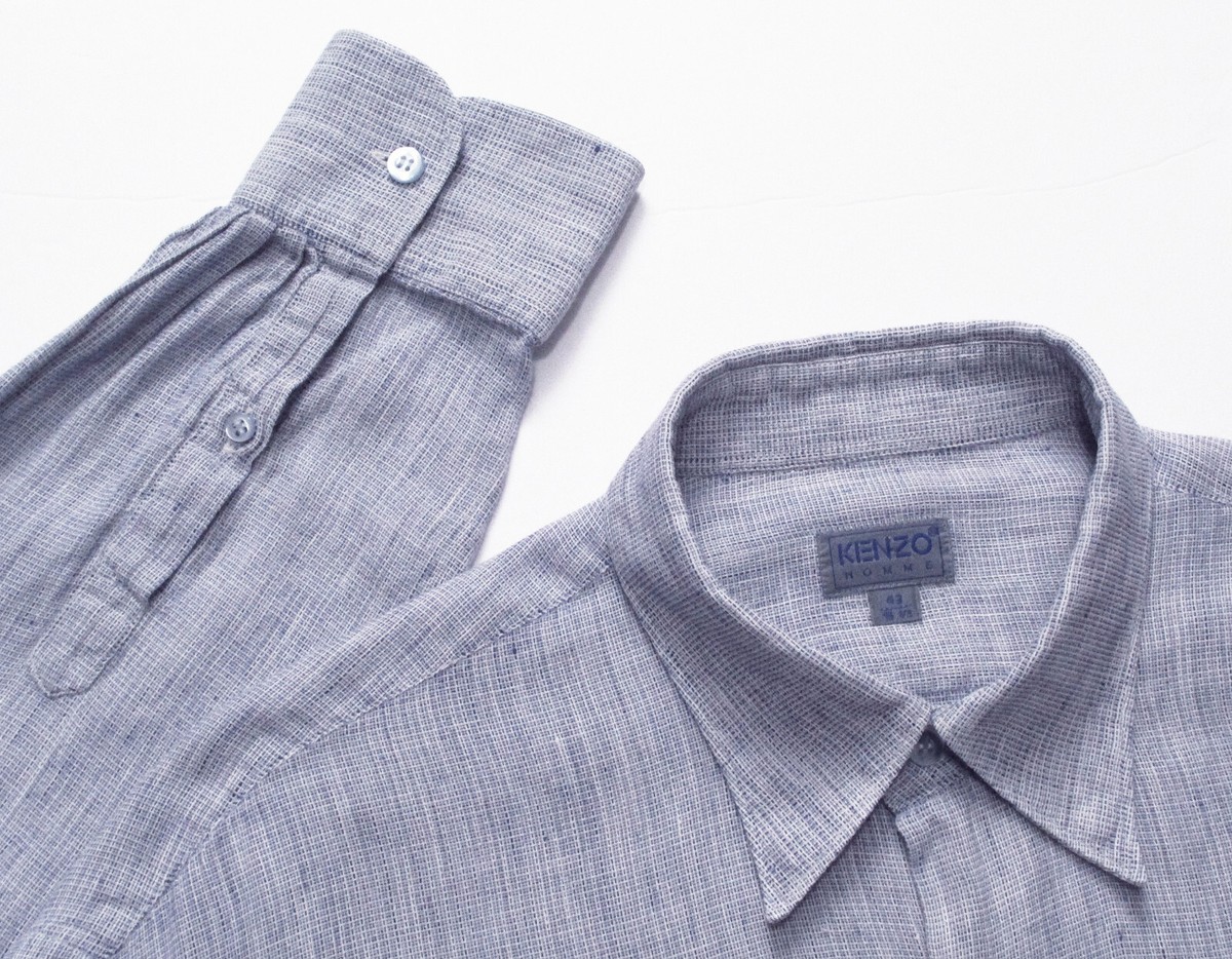 トップス KENZO HOMME 90s Vintage linen shirt s-l1200.jpg