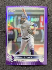 2022 Topps Chrome Update Sergio Romo Purple Refractor #USC25 Seattle Mariners
