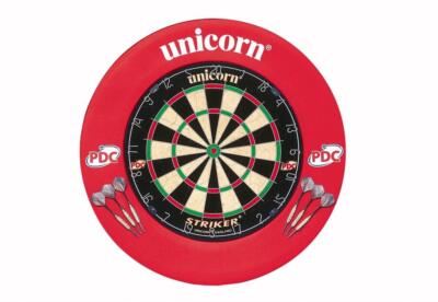 Unicorn Striker Board mit Surround Center | Dartborard Platte Dartscheibe Darts