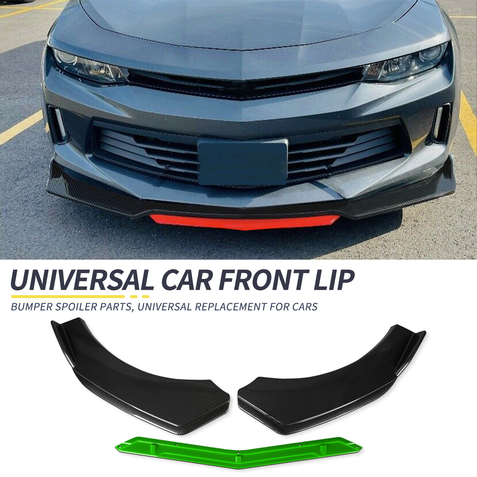 For Dodge Caliber SRT4 Car Front Bumper Lip Splitter Spoiler Carbon Fiber Green eBay