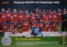 Schönes Poster FC Bayern München , deutscher Meister 2000
