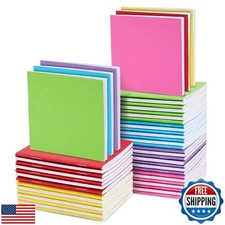 Paper Junkie 48 Pack Colorful Mini Blank Books Bulk - Pocket Sized Notebooks 