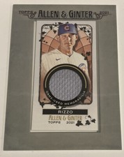 Anthony Rizzo 2021 Topps Allen & Ginter The World's Champions Relic