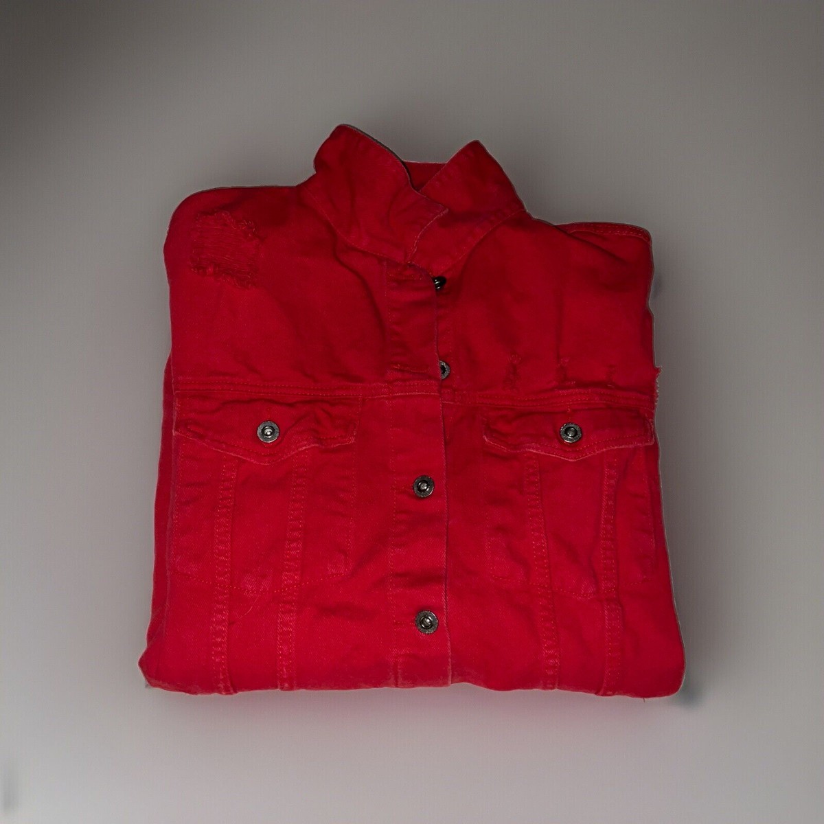 Plus Size Distressed Women's 2xl Red Jean Lightweight