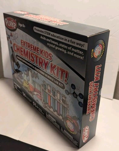 PLAYZ EXTREME KIDS CHIMICA JUNIOR ESPERIMENTI REAZIONI SCIENZA LABORATORIO KIT NUOVO - Foto 3 di 5