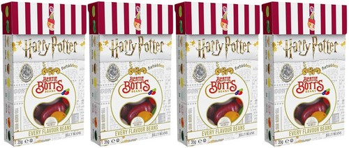 4x Jelly Belly Harry Potter Bertie Botts sapore Fagioli 35g Americano Dolci-