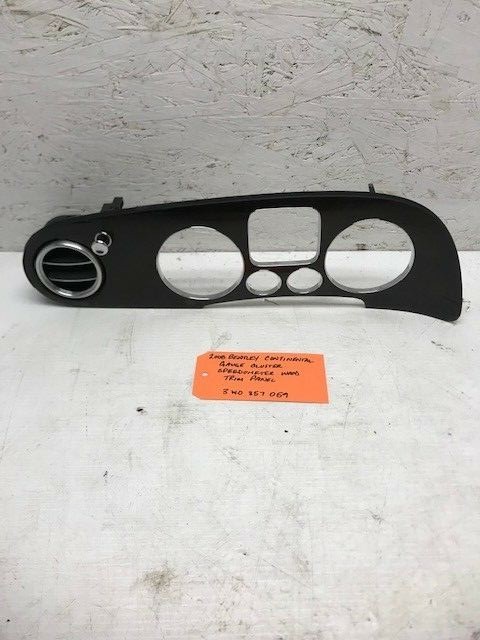 08 BENTLEY CONTINENTAL FLYING SPUR WOODGRAIN DASH SPEEDO CLUSTER TRIM 3W0857059