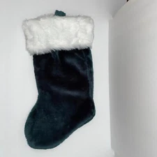 HALCO CHRISTMAS GREEN PLUSH 21" STOCKING DECORATION COSTUME AE3221G