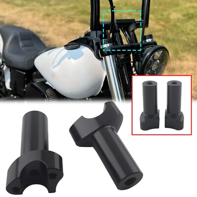 3.5'' Straight Handlebar Risers for Harley Dyna Softail Fatboy Sportster 883 1200