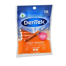 DenTek Easy Brush Interdental Cleaners Standard Fresh Mint 16 Each By Dentek