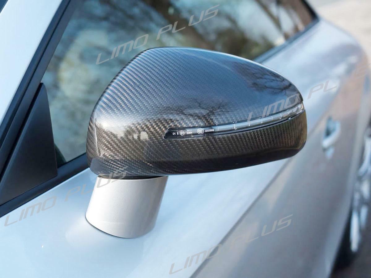 2008-2014 Carbon Fiber Mirror Cap Covers for Audi R8 TT TTS Quattro NonGT