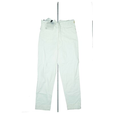 NS North Sails Womens Cargo 7/8 Pants High Waist Summer S XS W25 White Cream NEW