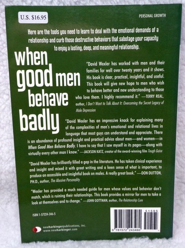 When Good Men Behave Badly: Change Your Behavior SC Book 2004 - Picture 2 of 3