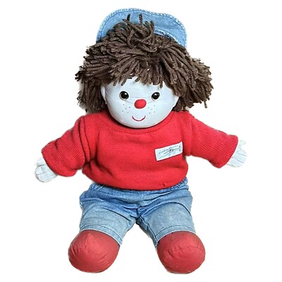 53cm Vintage Jungen Stoff Puppe Jeans Pullover Süß Spiel Puppe Plush Doll Plüsch
