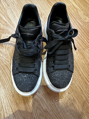 Alexander Mcqueen trainers, Black Sparkly Upper, SIZE