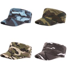 Men's Classic Army Baseball Camouflage Hat Cadet Combat Military Summer Sun Cap