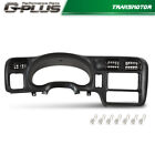 Black Dash Bezel Double Din Fit For 1998-2004 Chevy S-10 Gmc Sonoma Jimmy Blazer (For: Gmc Sonoma)