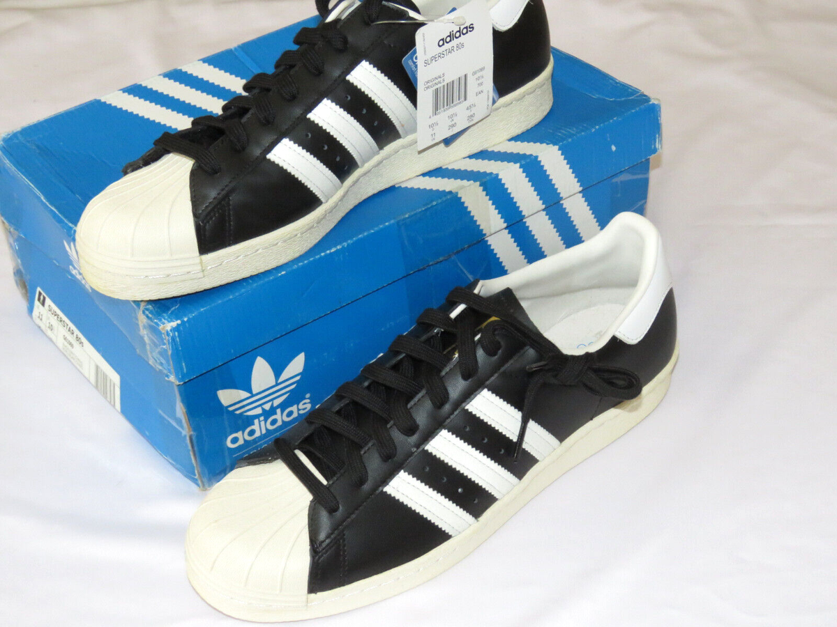 Adidas Superstar 80s US 11 Men's Sneakers G61069 Black/White/Chalk