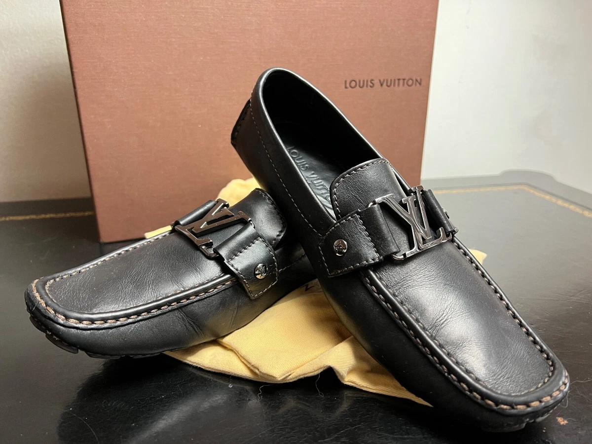 Louis Vuitton Black Leather Monte Carlo Mocassin Loafer - Free Shipping!