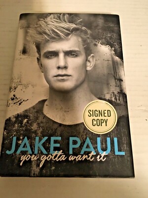 Jake Paul you gotta want it 2016 autographed