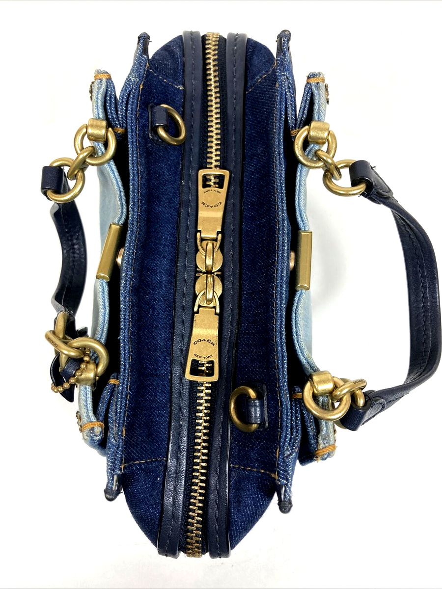 Coach Dreamer 21 Denim Mini Satchel /Crossbody Purse B2547 | eBay