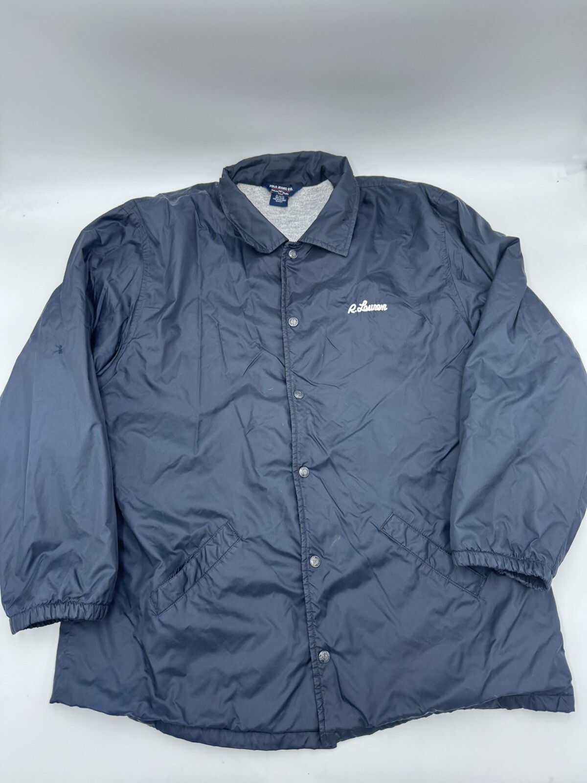 RL Polo Jeans Co Jacket Mens Ralph Lauren Cotton Sweater Lined Vintage