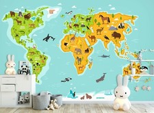 3D Killer Whale Ocean 233NA World Map Wall Paper Wall Print Decal Mural Fay