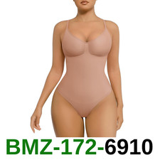 FeelinGirl Bodysuits for Women Shapewear Sculpting Thong Full Bust, XL-XXL