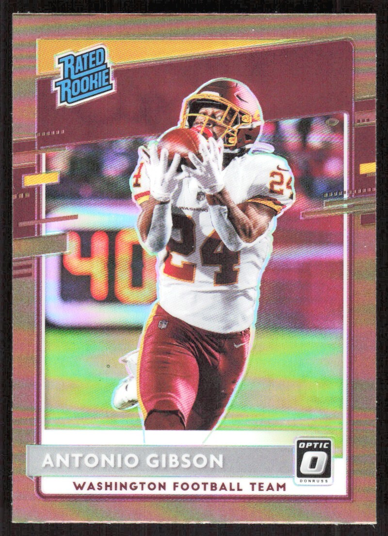 2020 1123D Donruss Optic Rated Rookies BRONZE PRIZM SP Antonio Gibson Rookie