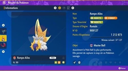 Pokemon Tropius - Tropius SHINY 6 IV-31 Ecarlate-Violet/Diamant-Perle