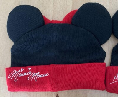 Tokyo Disney Resort Sea Minnie Mouse Ear Knit Cap Black Free  display picture 1