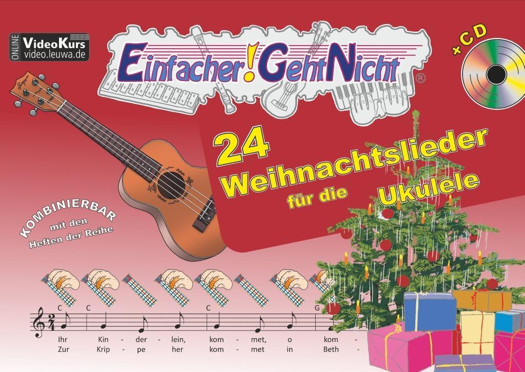 Thumbnail - Einfacher-geht-nicht: 24 Weihnachtslieder Für Die Ukulele Mit Cd |