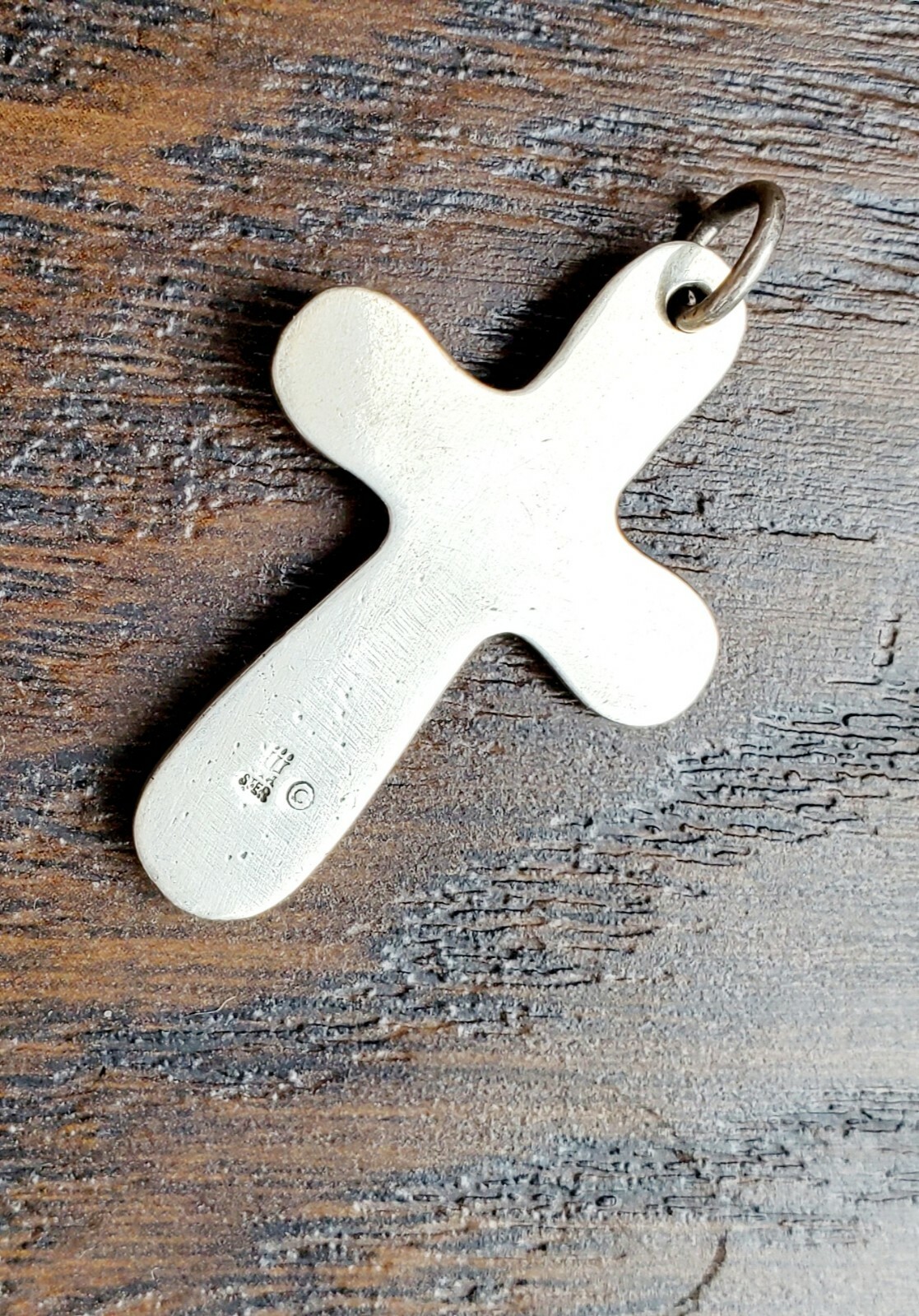 Retired James Avery Rare Cross Unisex Pendant Large S… Gem
