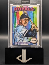 Topps PROJECT 2020 #313 - 1975 George Brett by Blake Jamieson Print Run SP /2495