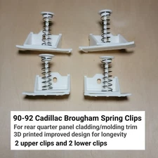 90-92 Cadillac Brougham Cladding Spring Clips for Rear Quarter Panel Molding 91