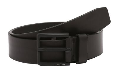 LLOYD Men´s Cow Leather Belt W120 Gürtel Black schwarz