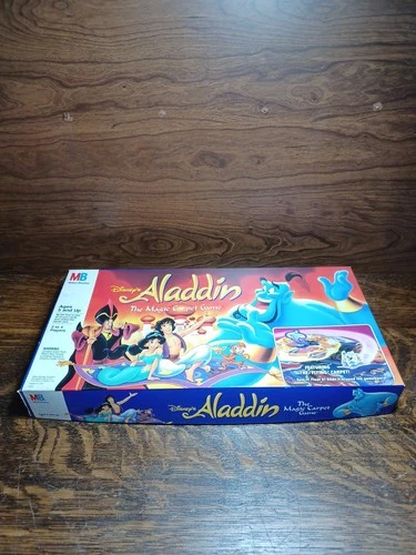 DISNEY ALADDIN Milton Bradley Magic Carpet Ride Vintage 1992 Game 100% Complete